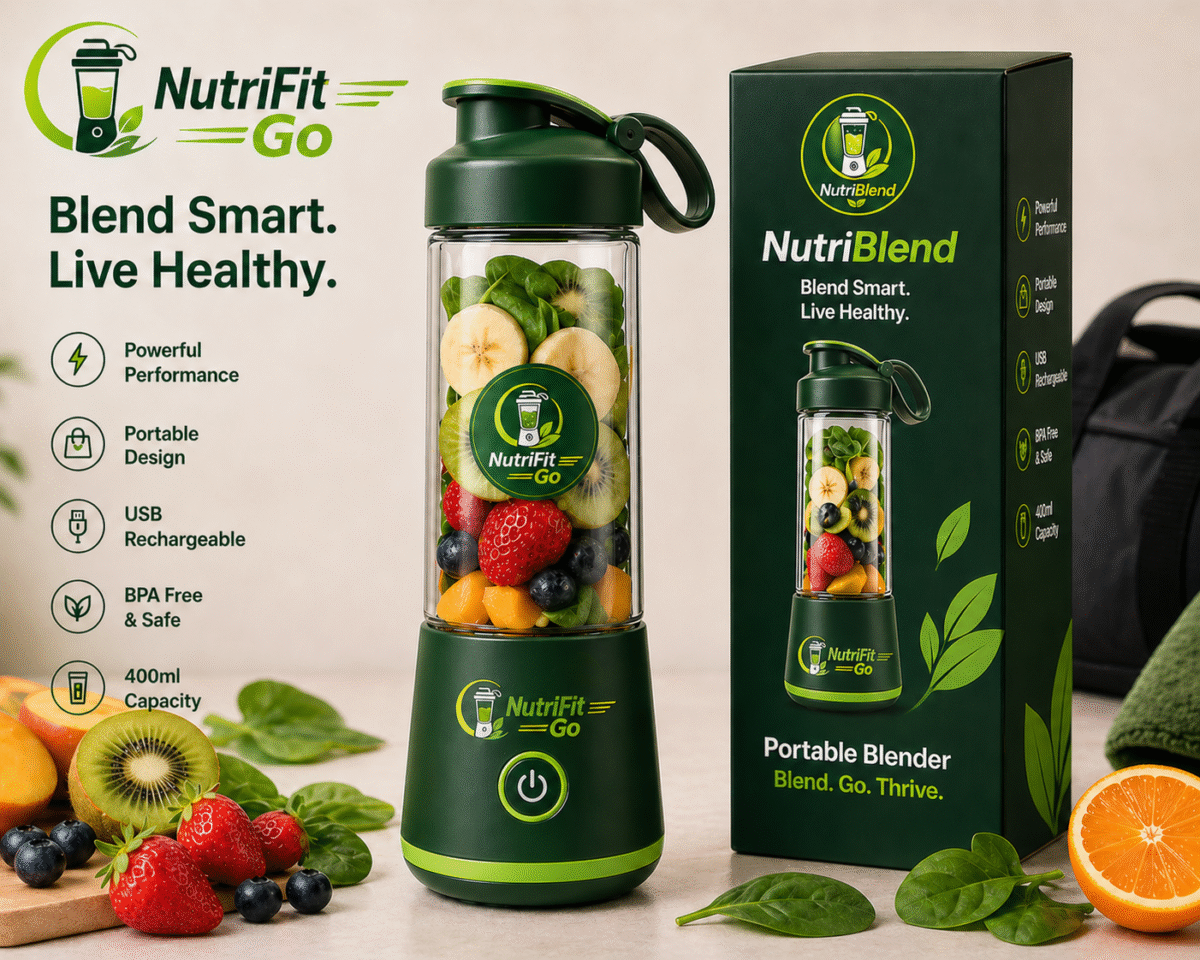 NutriFit Go – Portable Blender for Active Lifestyles